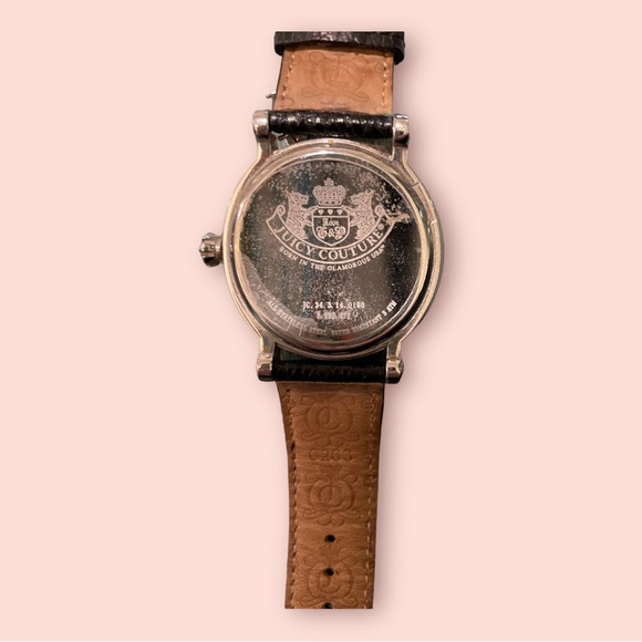 Rare- Juicy Couture Watch Leather Strap with Charm - Picture 2 of 4